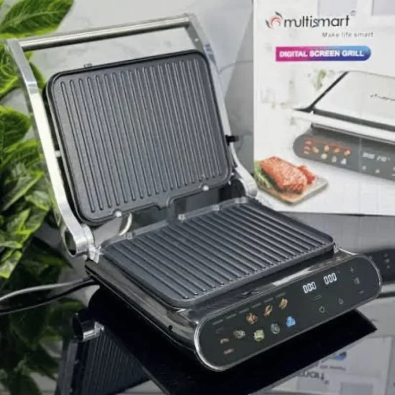 قلاية هوائية Multismart MS-AF4018 سعة 8 لتر - Air Fryer رقمية بدون زيت مع نافذة شفافة و12 برنامج