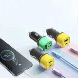 Chargeur Voiture 3en1 Fast Charge 45W - شاحن سيارة سريع