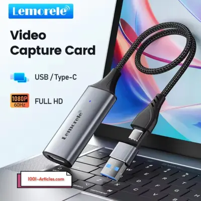 Carte d'acquisition vidéo HDMI vers USB / USB Type C à 1080p