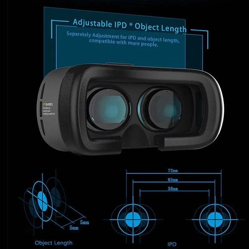 Lunettes de Réalité Virtuelle 3D VR BOX pour Smartphone - نظارات الواقع الافتراضي ثلاثية الأبعاد للهواتف