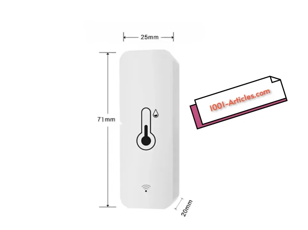 Capteur intelligent de température et du taux d'humidité, Hygromètre Tuya Smart