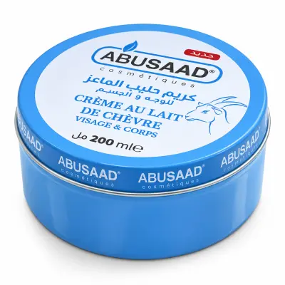 ABUSAAD Crème au Lait de Chèvre Visage & Corps 200ML