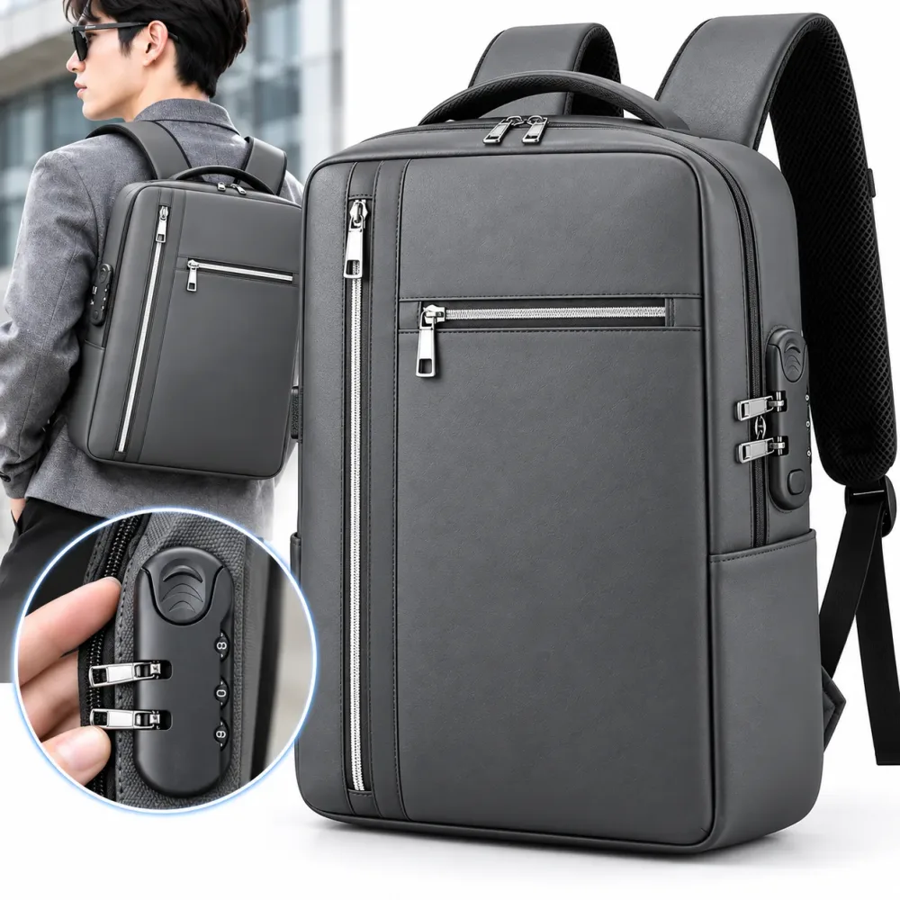Sac à Dos Antivol Grande Capacité Noir– YP-02 – حقيبة ظهر مضادة للسرقة