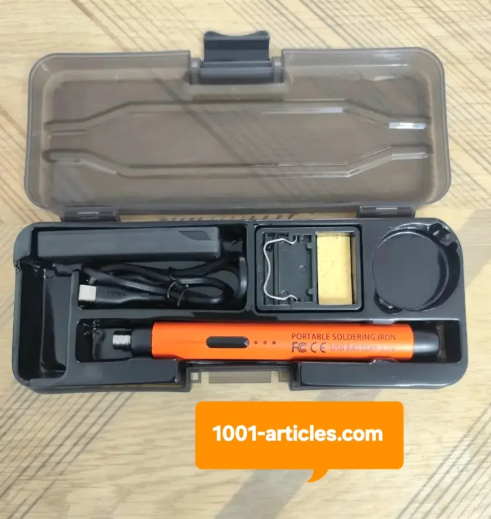 Fer à souder portable, sans fil, chauffage rapide, rechargeable USB.