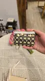 👝 PORTEFEUILLE OSIER TRESSÉ PERLÉES