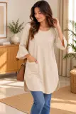 Tunique Femme Beauty Woman Beige à Manches 3/4 – Taille S/M