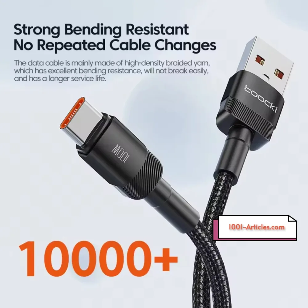 Cable Original Toocki PD 100W 6A USB-Type C