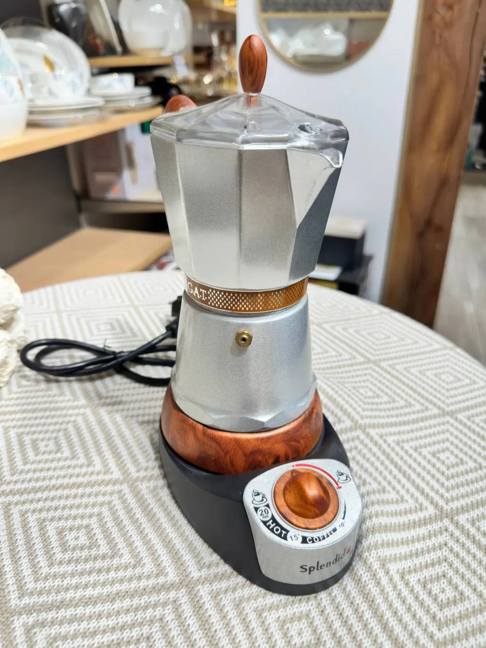 Cafetière Italienne Électrique G.A.T. "Splendid"