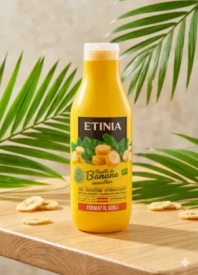 Etinia جال دوش عطر ورق الموز 600ml