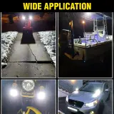 Projecteur Antibrouillard LED Forme Chouette 40W - Éclairage Jaune/Blanc ET Devil Eye Rouge - مصابيح ضباب ليد بتصميم عين البومة