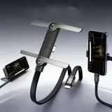 Câble Charge Rapide avec Support Téléphone Pliable – Type-C vers Type-C / Lightning