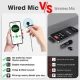 Microphone cravate professionnel USB-C de 2 m à condensateur sphérique - ميكروفون جودة صوت احترافية كابل بطول 2 متر