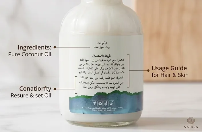 زيت جوز الهند الطبيعي 100%