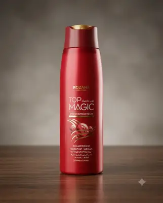 Top magic شامبو بالارغان والكيراتين للشعر الملون  400مل