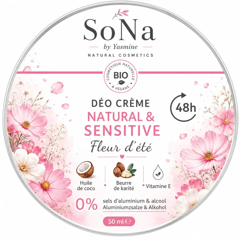 Déodorant crème senteur fleur d'été