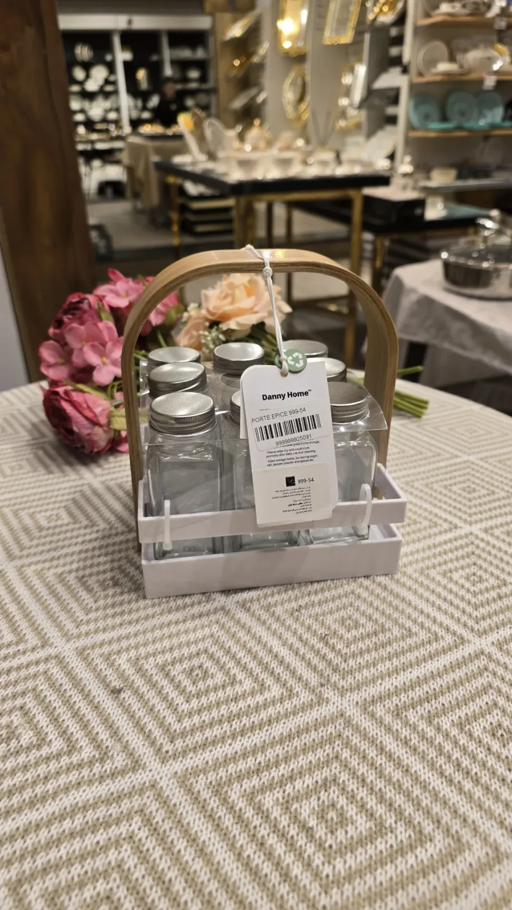 🧂 ENSEMBLE RANGEMENT ÉPICES - 9 BOCAUX VERRE "DANNY HOME"
