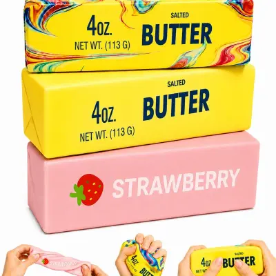 BUTTER SQUISHY  AND  STRAWBERRY