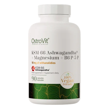 KSM-66 Ashwagandha® + Magnésium + B6 P-5-P VEGE 90 gélules