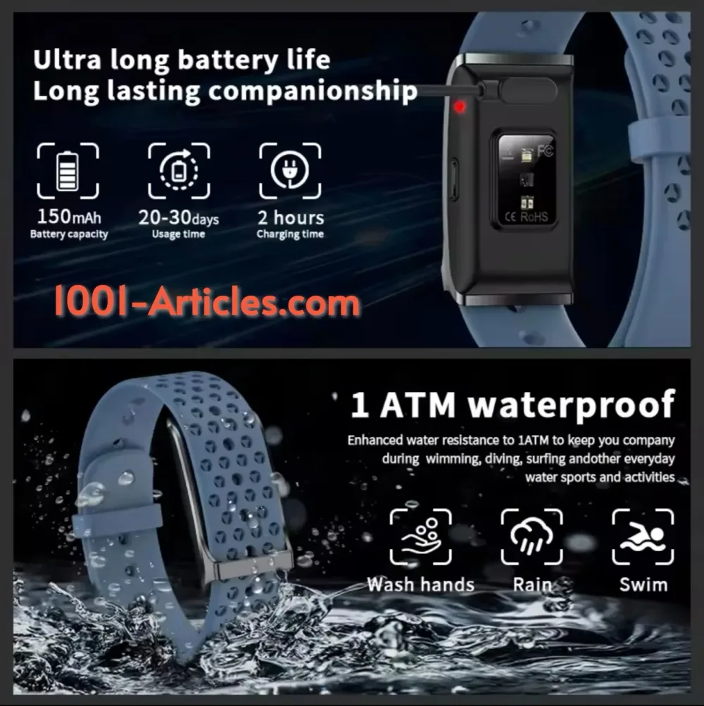Bracelet Smart - Intelligent - suivi activités sportives - état de santé général