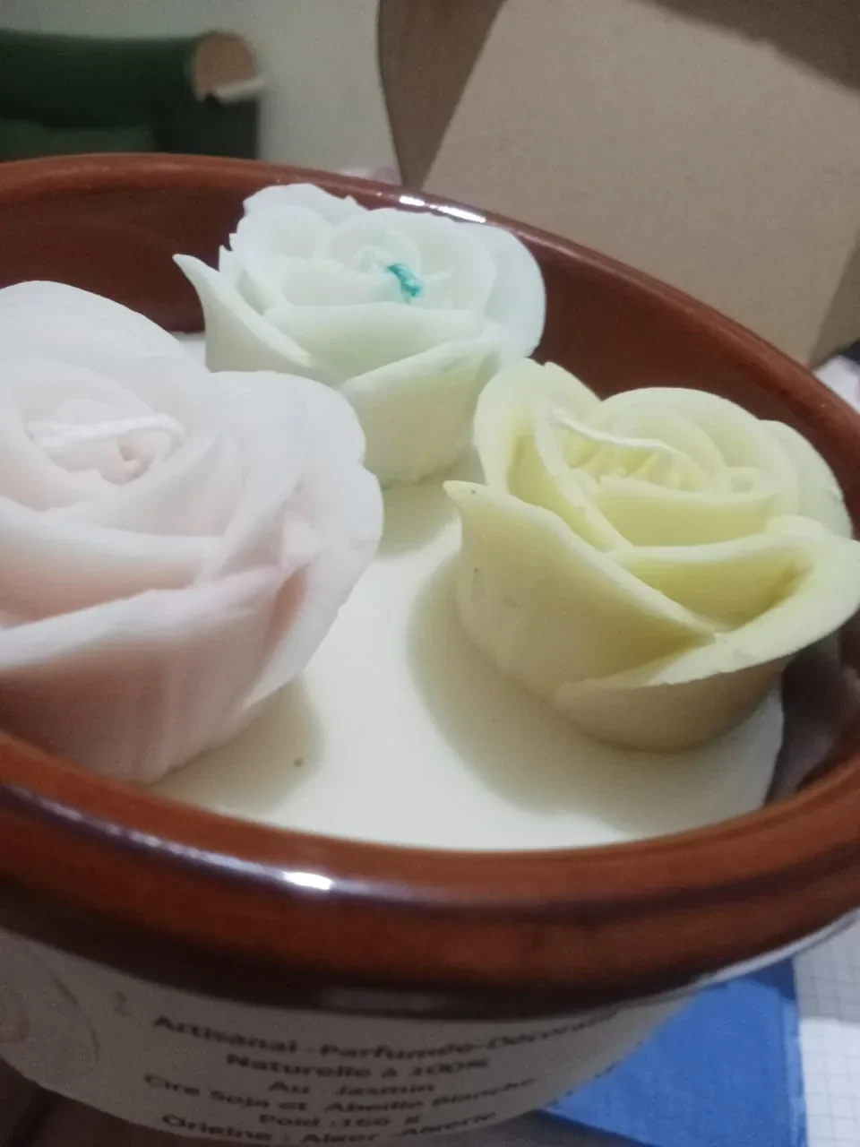 Bougie “Trois Fleurs – Jasmin”