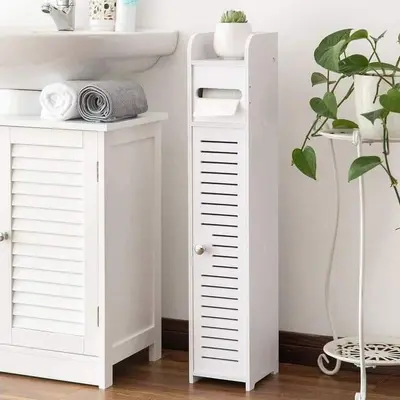Tall Bathroom Storage Cabinet CNC File