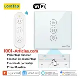 Interrupteur Tactile avec télécommande RF Tuya Smart contrôle des Volets Roulants