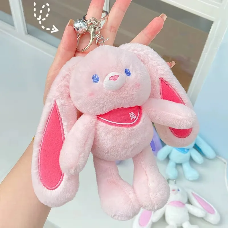 Peluche lapin, porte-clés
