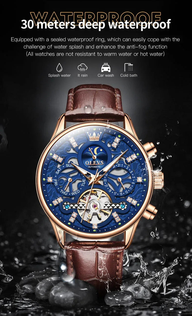 ✅Nouvelle montre mouvment OLEVS Original water ressiste 30 Metre