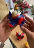Petit avion jouet avec figurine animal pilote – hélice rotative