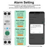 Disjoncteur intelligent TOMZN Tuya Wifi avec rail DIN