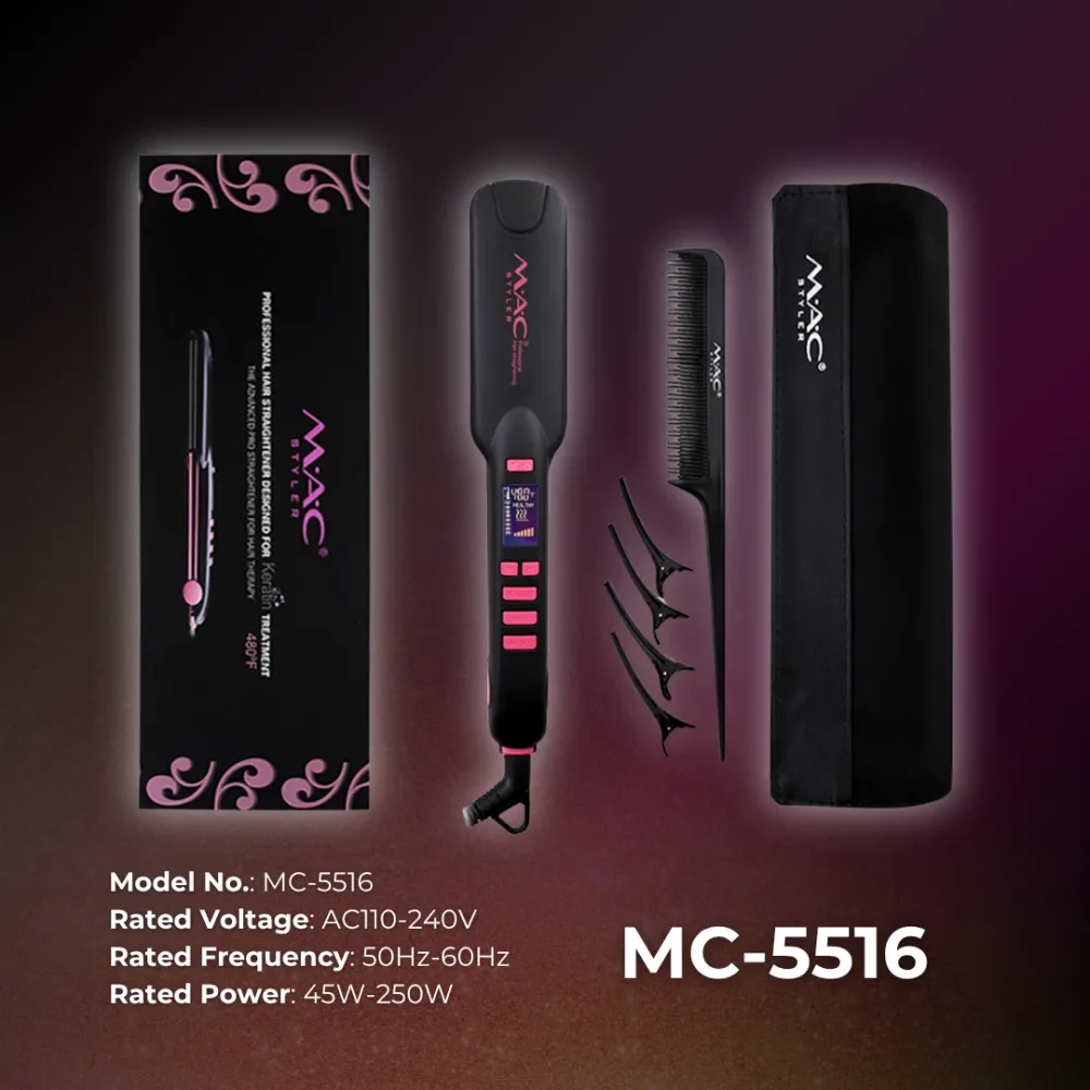 MAC Styler Professionnel MC 5516 Lisseur  480°F – Écran LCD