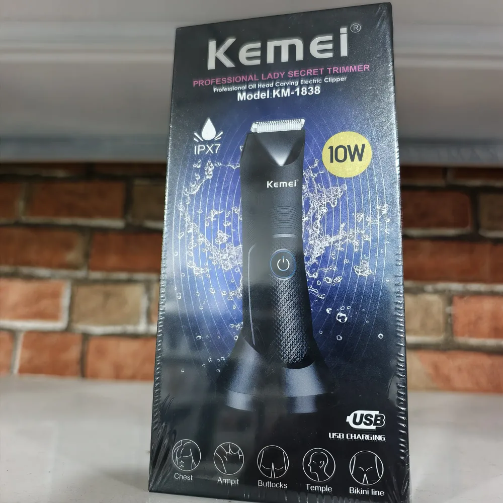 Tondeuse intime professionnelle kemei 10 w ماكينة حلاقة وتنعيم المنطقة الحساسة