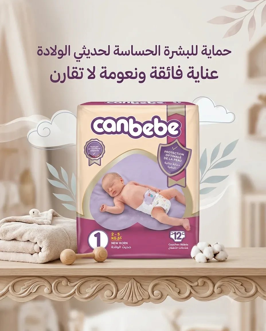 Canbebe حفاظة 1-12