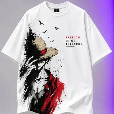MONKEY D.LUFFY 2 WHITE TSHIRT
