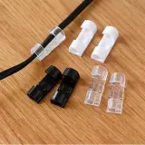 Pack 20pcs Pinces de câble auto-adhésives solides et transparents – طقم تنظيم الكابلات
