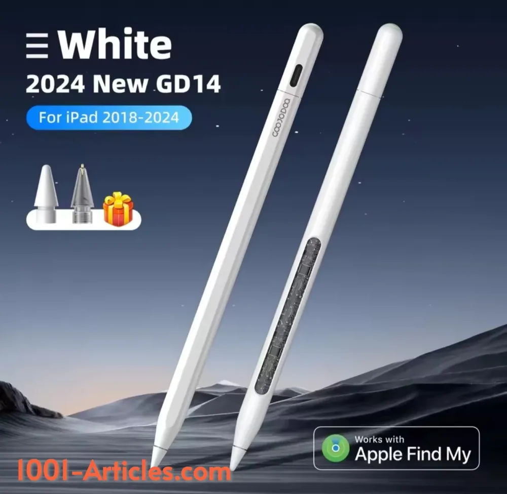 GOOJODOQ GD 14 Stylet Tactile Ipad - Bluetooth - Apple Pencil 2 - Ipad Find My