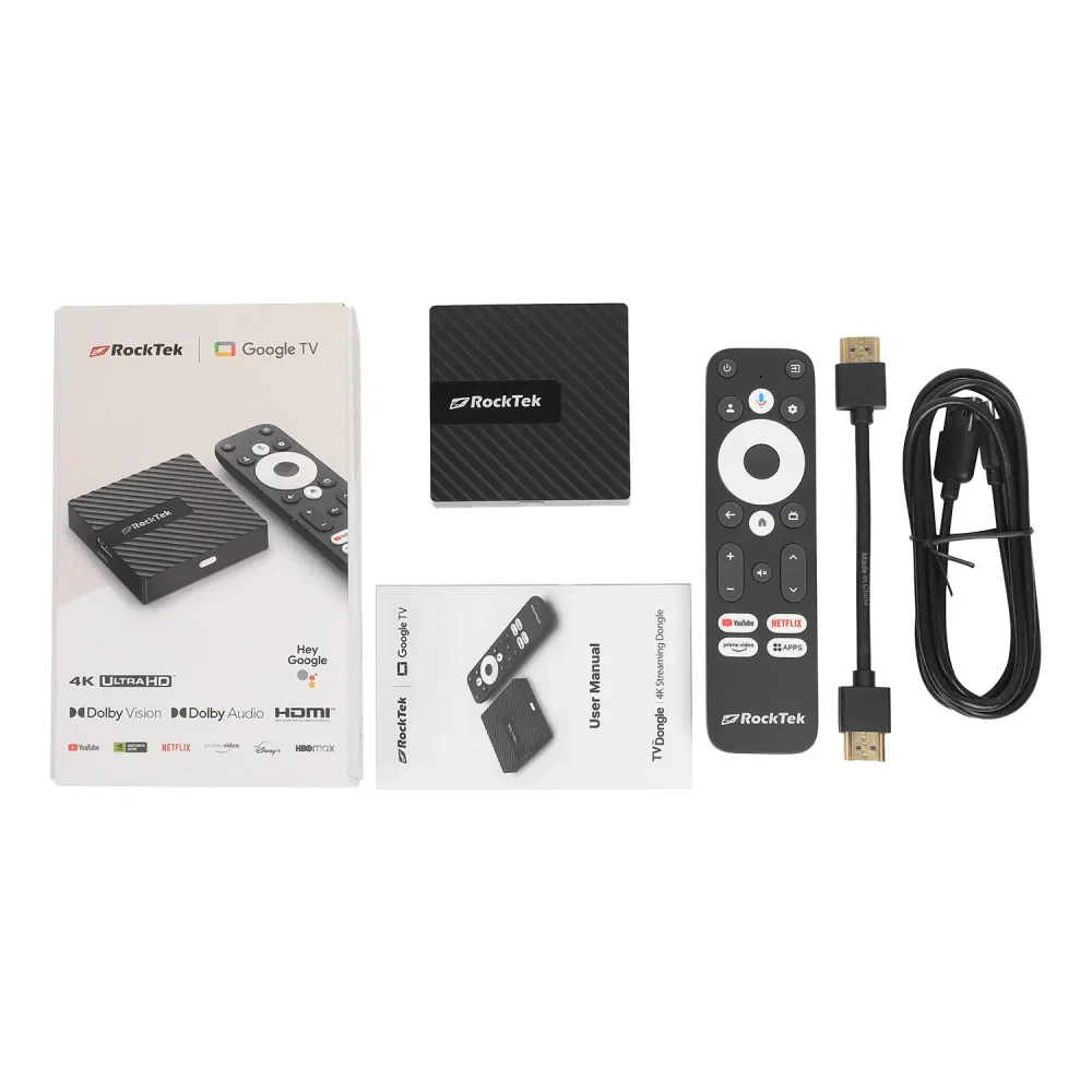 Rocktek Gb1 Dongle 4K Google TV