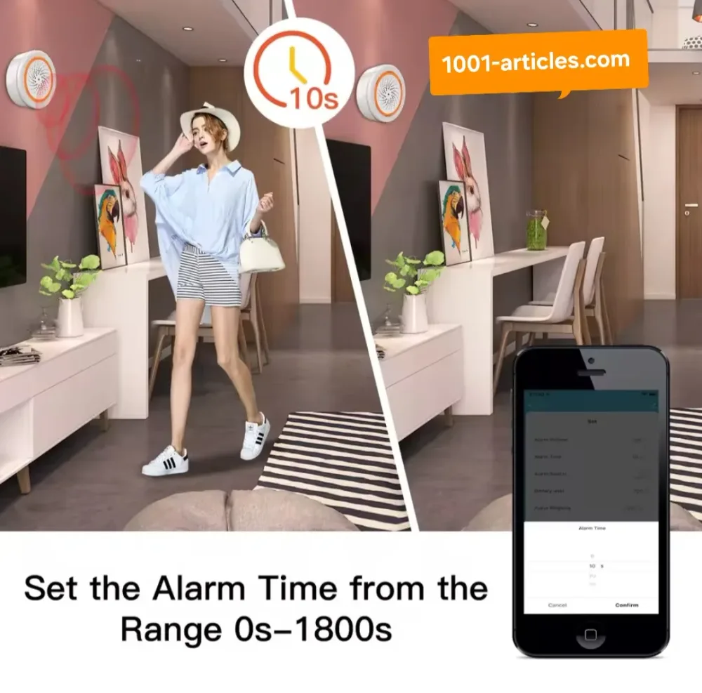 Sirène de sécurité intelligente MOES - Sonore et lumineuse Tuya Smart Zigbee.