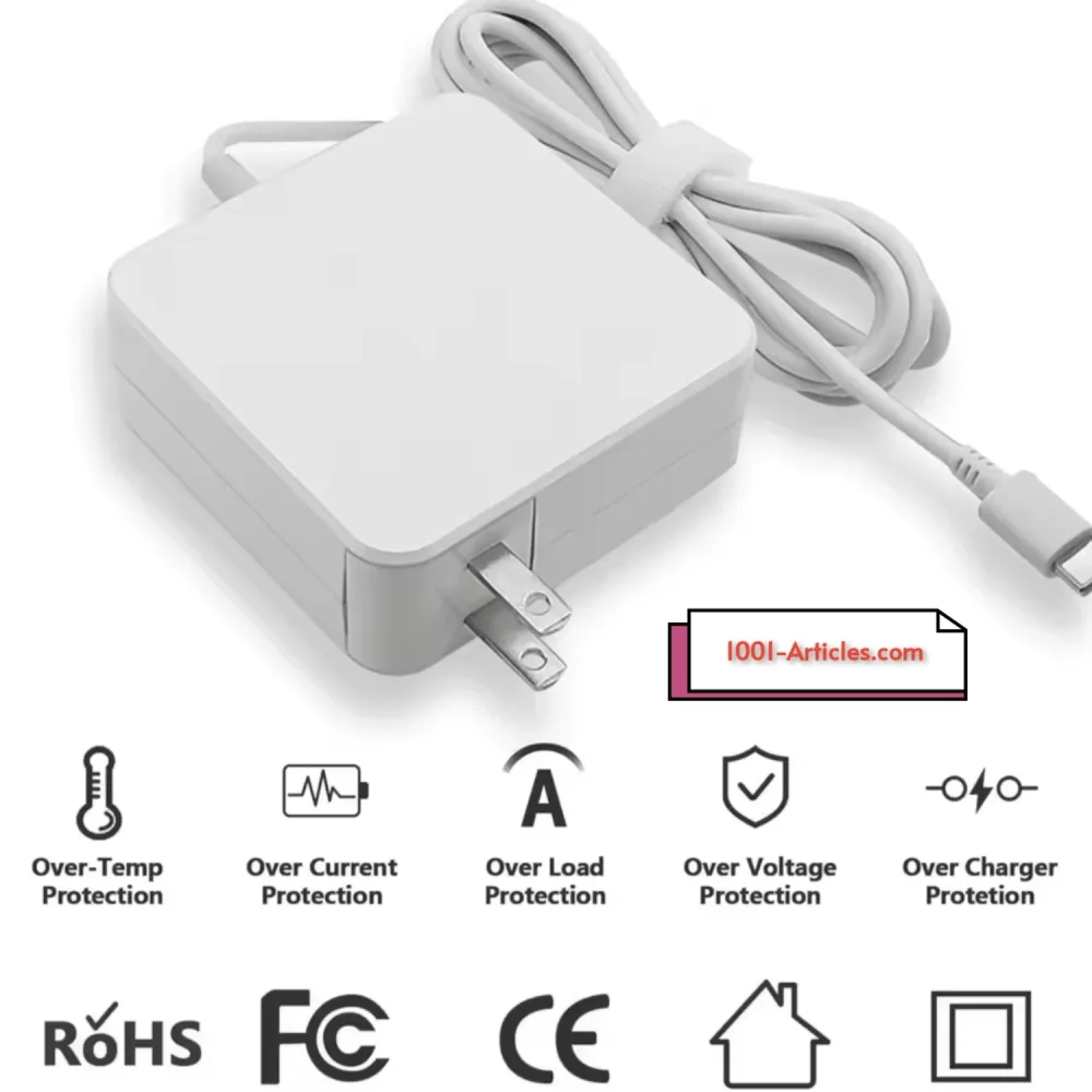 Adaptateur secteur 65W USB Type-C pour ordinateur portable