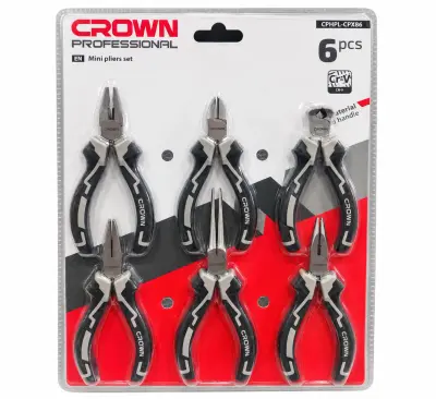 Jeux de mini pince CROWN 6PCS CPHPL-CPXB6
