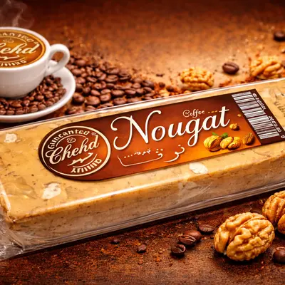 نوقا بالقهوة و الجوز 150 غ / 10 قطع