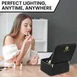 Trousse de Maquillage et Voyage avec Miroir LED Intégré 3 Modes de Lumière - حقيبة تنظيم المكياج والسفر مع مرآة مضيئة