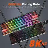 8KHZ DAREU COOL 60 BLACK CLEAR