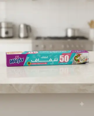 غلاف شفاف 50متر  Wafa