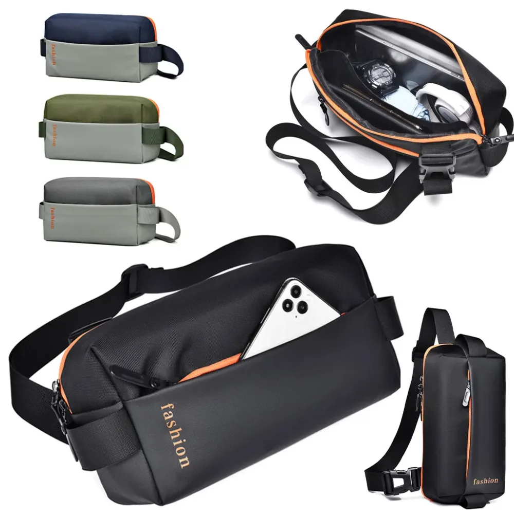 Sac de Poitrine Fashion pour hommes avec bandoulière LX067 – حقيبة أغراض حجم كبير