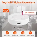Sirène - alarme sonore de sécurité intelligente - Wifi - Zigbee Tuya Smart