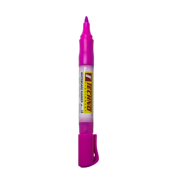 MARQUEUR TABLEAU BLANC RECHARGEABLE TETE BISEAUTEE "TECHNO"