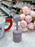 Infuseur à thé Flamant Rose en Silicone