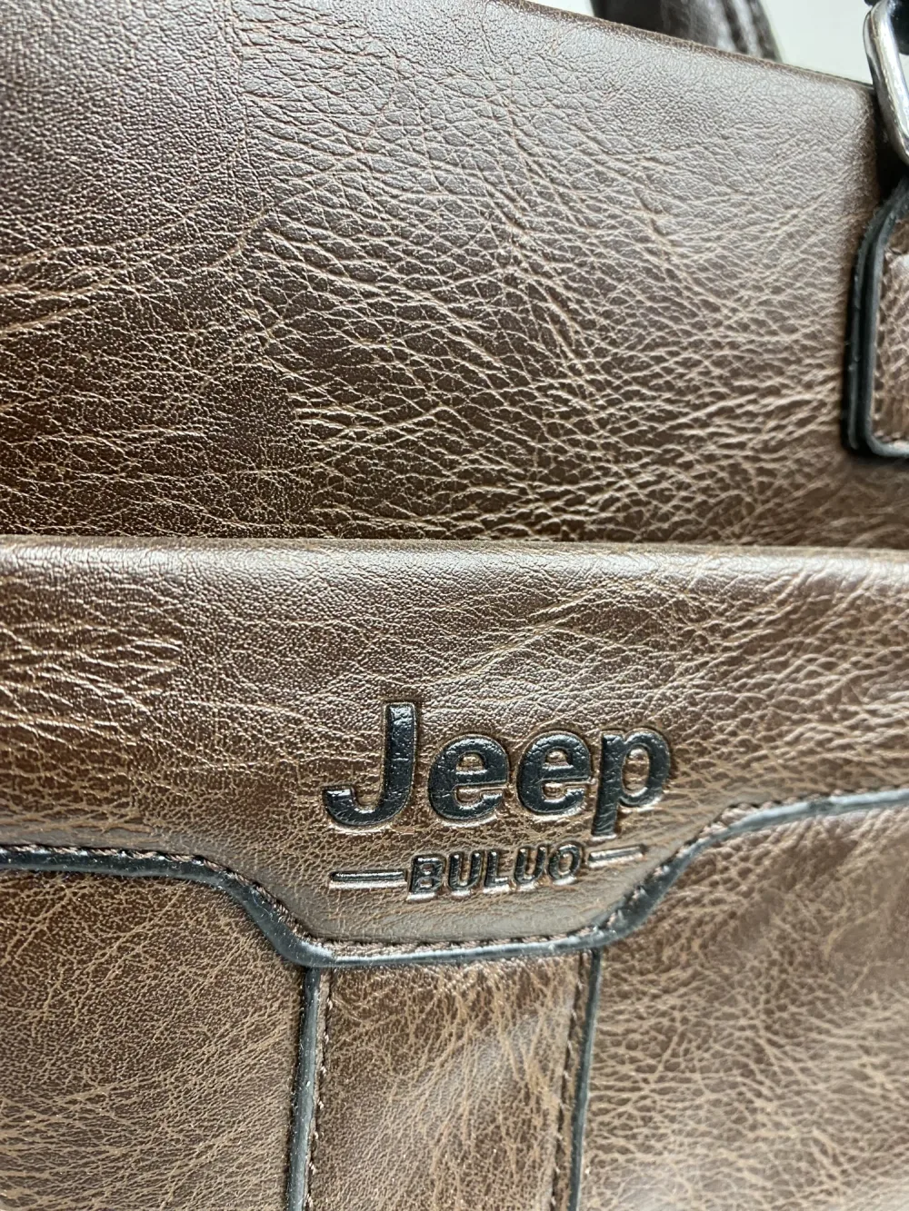 Cartable JEEP en cuir fendu