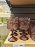 COLLECTION DE VERRES DÉCORÉS -ROSE POUDRE